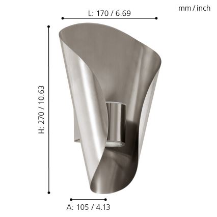 Eglo 94779 - LED Zunanja svetilka BOSARO 2xLED/2,5W/230V IP44