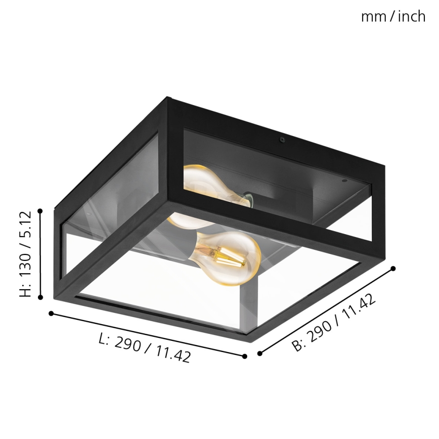 Eglo - Zunanja svetilka 2x60W IP44