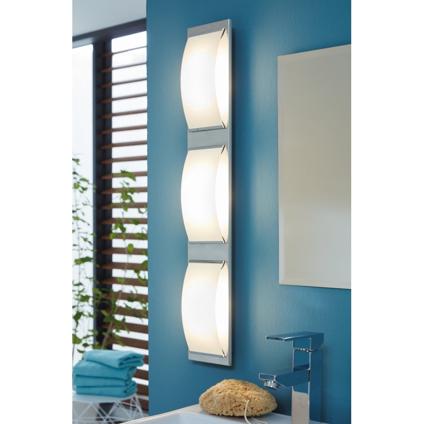 Eglo - LED Kopalniška stropna svetilka 3xLED/5,4W/230V IP44