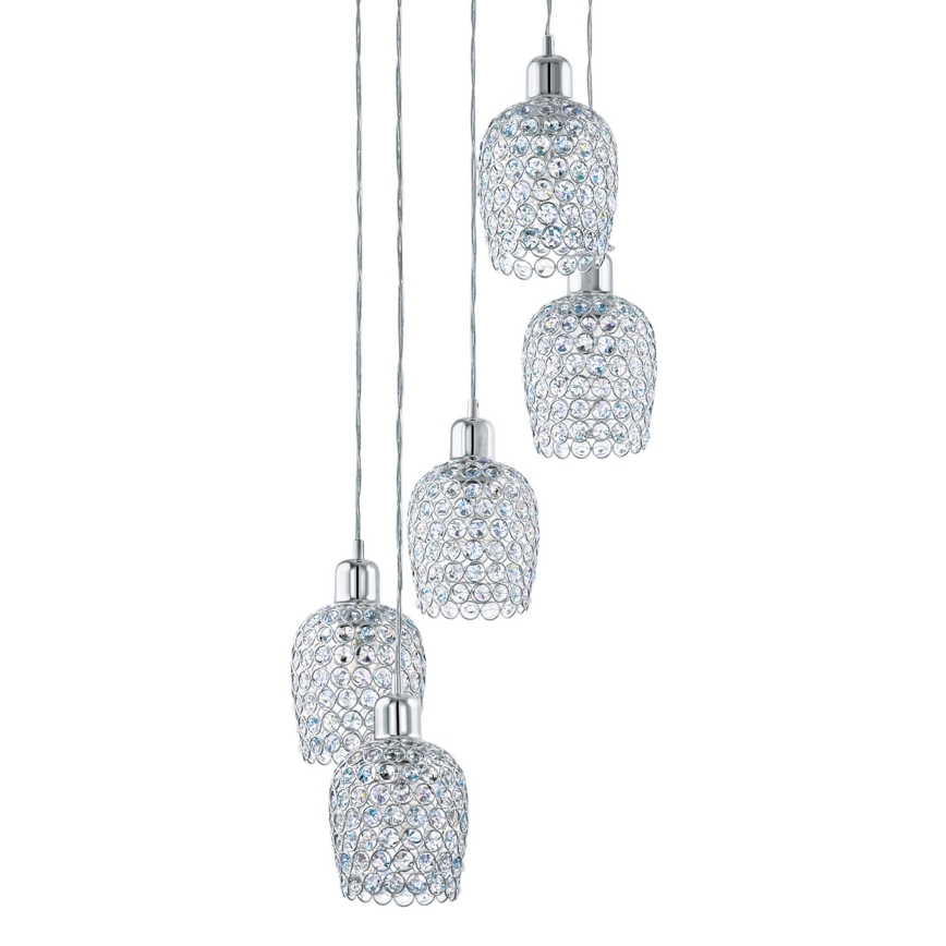 Eglo 94898 - Viseči lestenec na kablu BONARES 1 5xE27/60W/230V