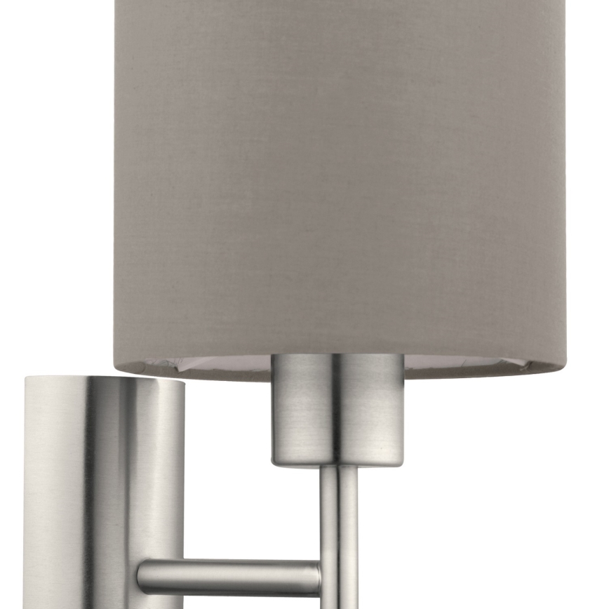 Eglo - Stenska svetilka 1xE27/60W/230V taupe