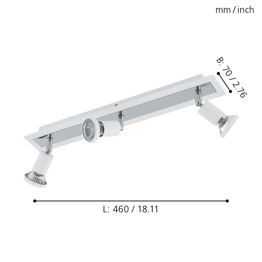 Eglo 94961 - LED reflektor SARRIA 3xGU10-LED/5W/230V