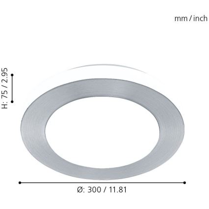 Eglo - LED Kopalniška svetilka LED 1xLED/11W/230V IP44