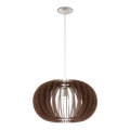 Eglo 95025 - Lestenec na vrvici STELLATO 1xE27/60W/230V rjava