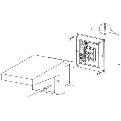 Eglo - Zunanja stenska svetilka LED/10W/230V IP54