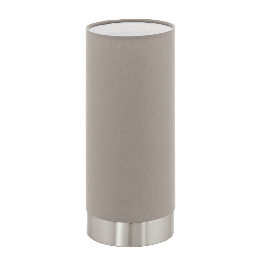 Eglo - Zatemnitvena namizna svetilka 1xE27/40W/230V taupe