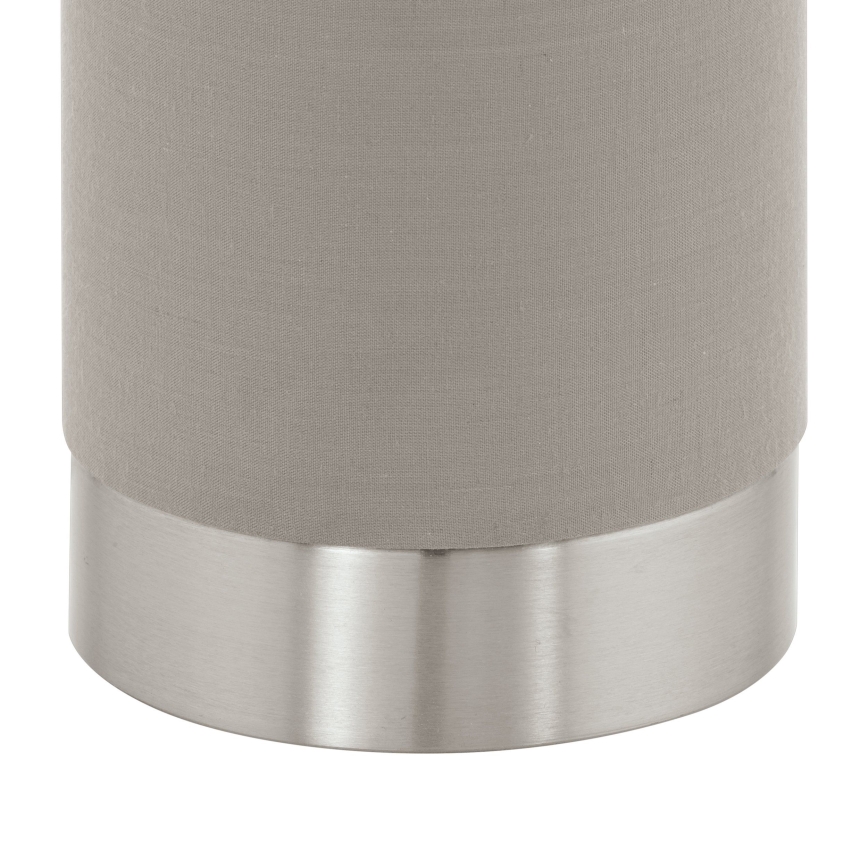 Eglo - Zatemnitvena namizna svetilka 1xE27/40W/230V taupe