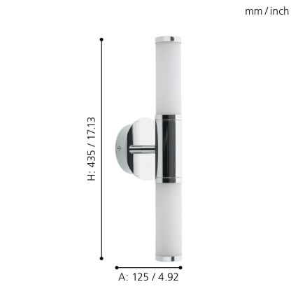 Eglo - LED Kopalniška svetilka 2xLED/4,5W/230V IP44