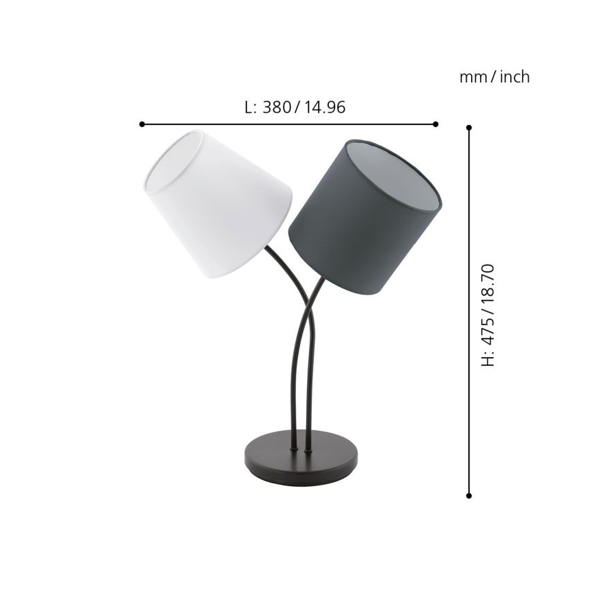 Eglo - Namizna svetilka 2xE14/40W/230V