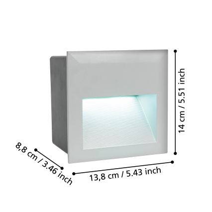 Eglo - LED Zunanja orientacijska svetilka 1xLED/3,7W/230V IP65