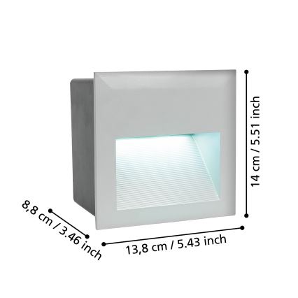 Eglo - LED Zunanja orientacijska svetilka 1xLED/3,7W/230V IP65