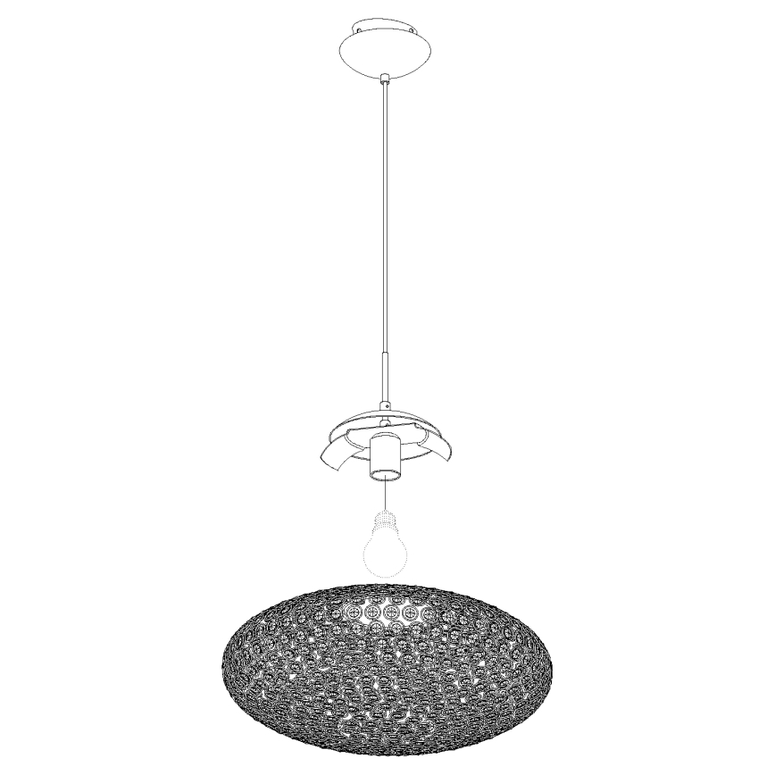 Eglo - Lestenec na vrvici 1xE27/60W/230V