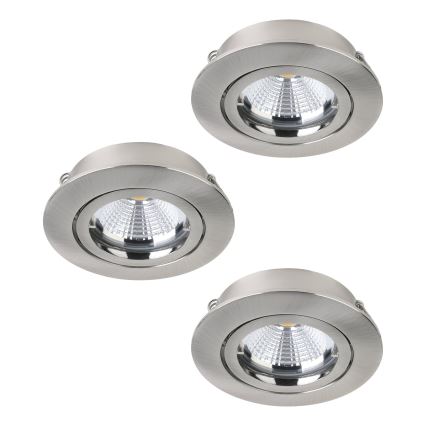 Eglo - KOMPLET 3x LED Vgradna svetilka TEDO 3xGU10-LED/5W/230V