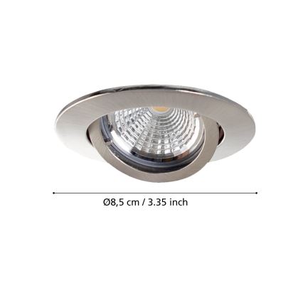 Eglo - KOMPLET 3x LED Vgradna svetilka TEDO 3xGU10-LED/5W/230V