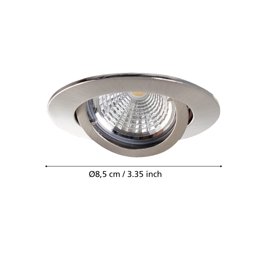 Eglo - KOMPLET 3x LED Vgradna svetilka TEDO 3xGU10-LED/5W/230V