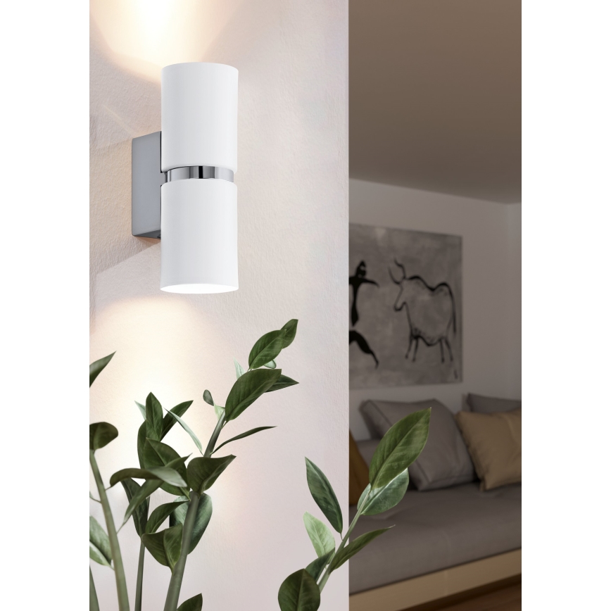 Eglo - LED stenska svetilka 2xGU10-LED/4W/230V