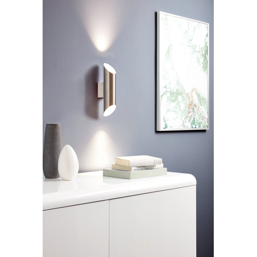 Eglo - LED stenska svetilka 2xGU10-LED/4W/230V