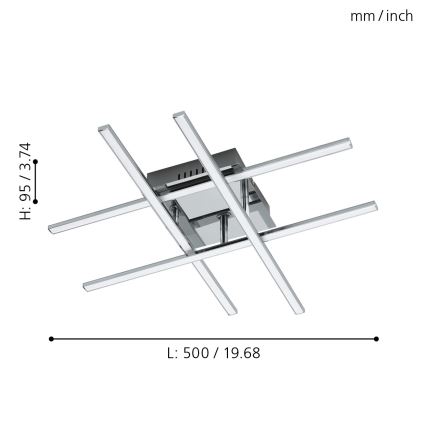 Eglo - LED stropna svetilka LED/24W/230V