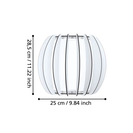 Eglo - Stenska svetilka 1xE27/60W/230V