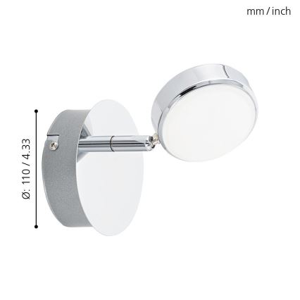 Eglo - LED točkovna svetilka LED/5,4W/230V