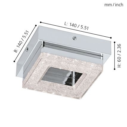 Eglo - LED Stropna svetilka 1xLED/4W/230V