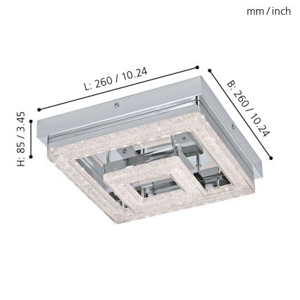 Eglo - LED Stropna svetilka LED/12W/230V