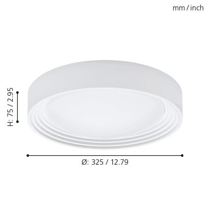 Eglo - LED Kopalniška stropna svetilka LED/11W/230V IP44