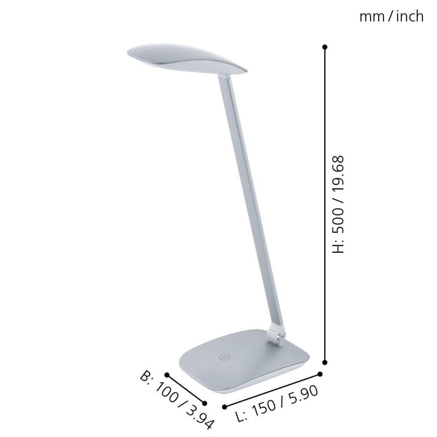 Eglo - LED Zatemnitvena namizna svetilka 1xLED/4,5W/USB