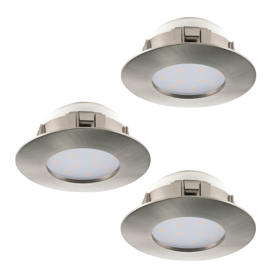 Eglo - KOMPLET 3x LED Vgradna svetilka PINEDA 1xLED/4,9W/230V