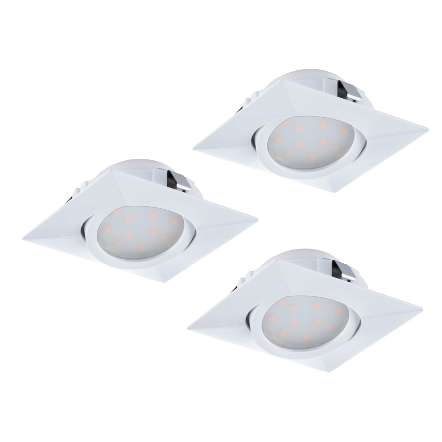 Eglo - komplet 3x LED vgradnih stropnih svetilk PINEDA LED/4,9W/230V