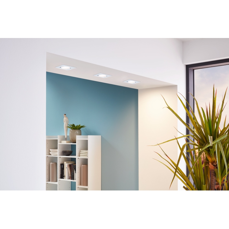 Eglo - komplet 3x LED vgradnih stropnih svetilk PINEDA LED/4,9W/230V