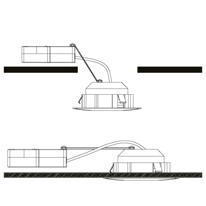 Eglo - komplet 3x LED vgradnih stropnih svetilk PINEDA LED/4,9W/230V