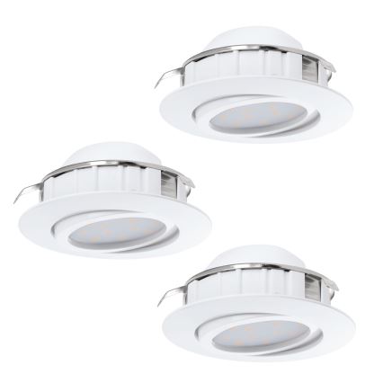 Eglo - SET 3x LED vgradna svetilka PINEDA 1xLED/4,9W/230V