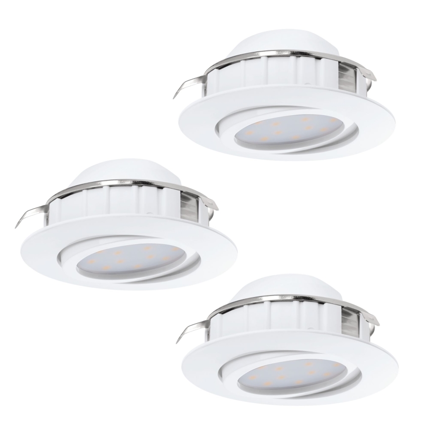 Eglo - SET 3x LED vgradna svetilka PINEDA 1xLED/4,9W/230V