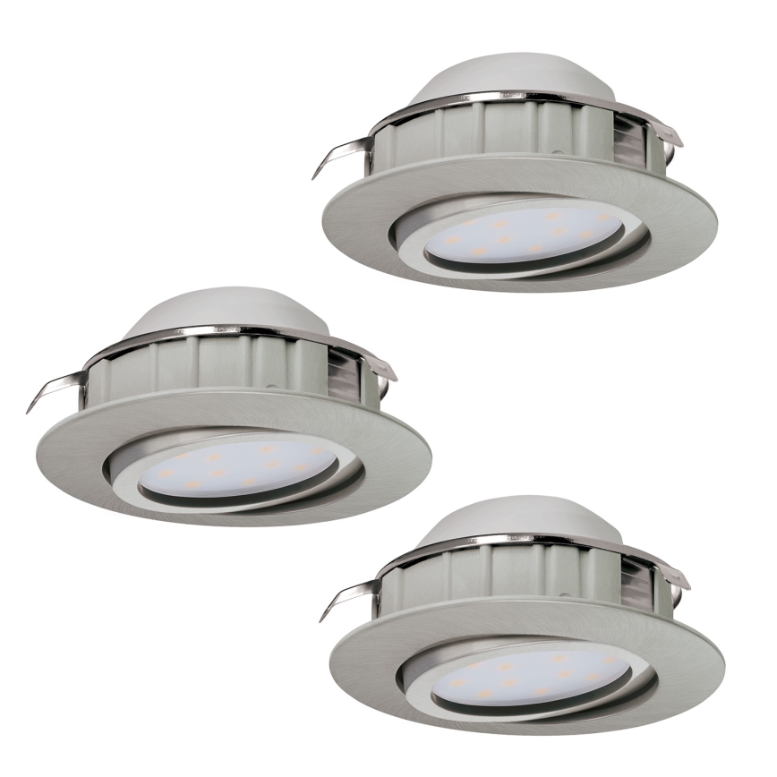 Eglo - KOMPLET 3x LED Vgradna svetilka PINEDA 1xLED/4,9W/230V