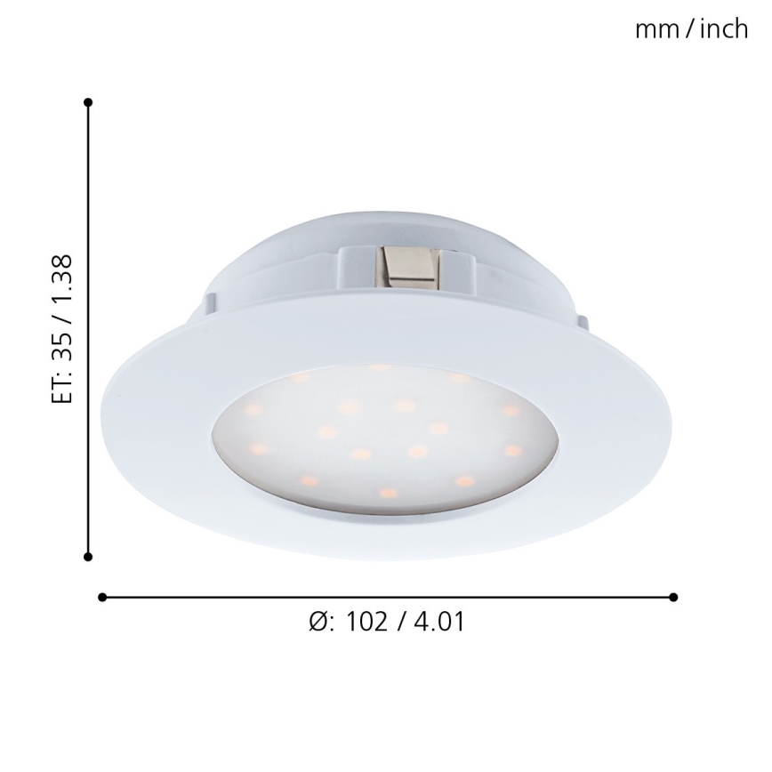 Eglo - vgradna stropna LED svetilka LED/11W/230V
