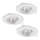 Eglo 95895 - SET 3x LED Vgradna svetilka PENETO 1 1xGU10-LED/3W/230V