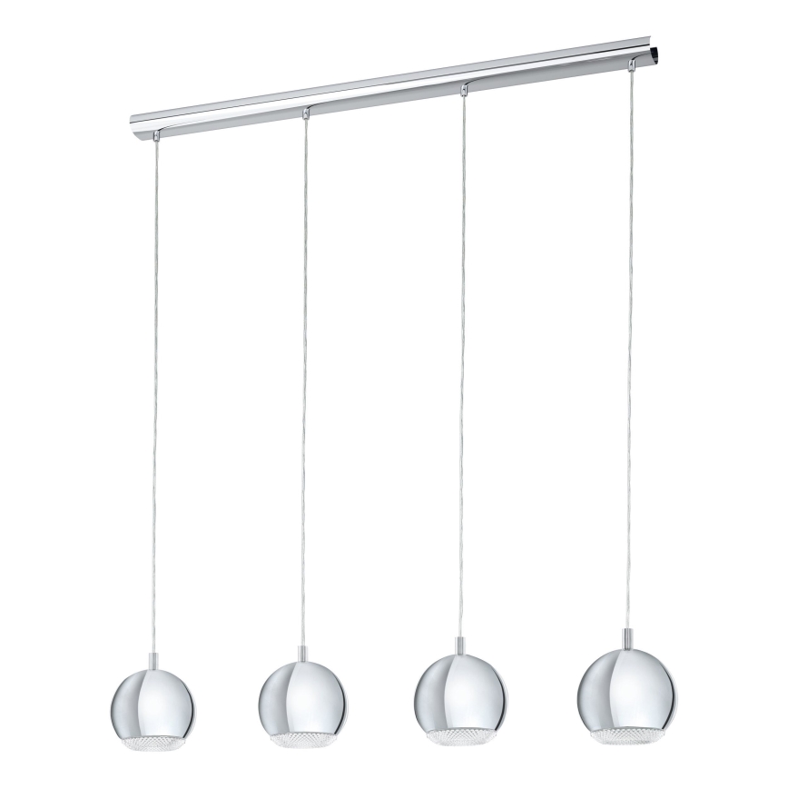 Eglo - LED Lestenec 4xGU10-LED/4W/230V