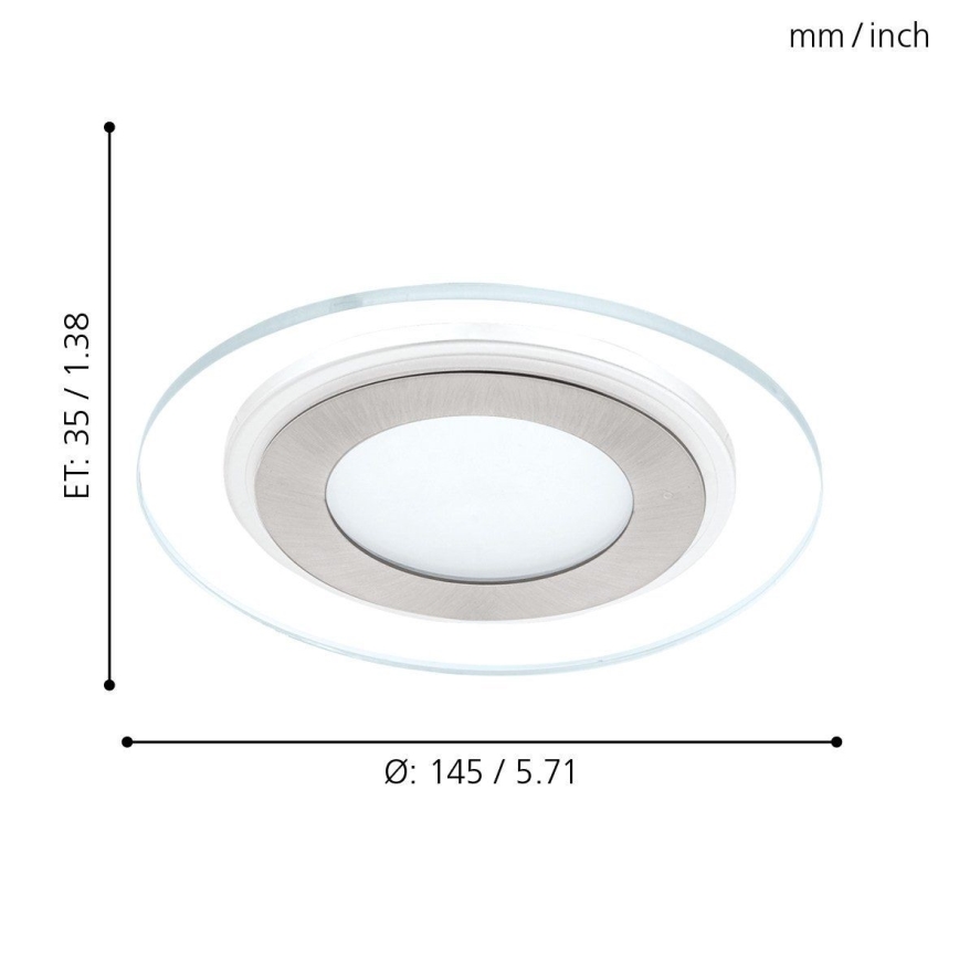 Eglo - LED Vgradna svetilka 1xLED/11W/230V