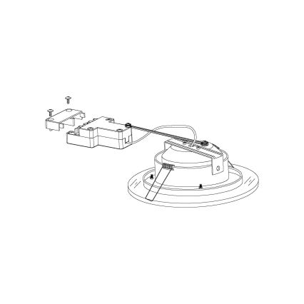 Eglo - LED Vgradna svetilka 1xLED/11W/230V