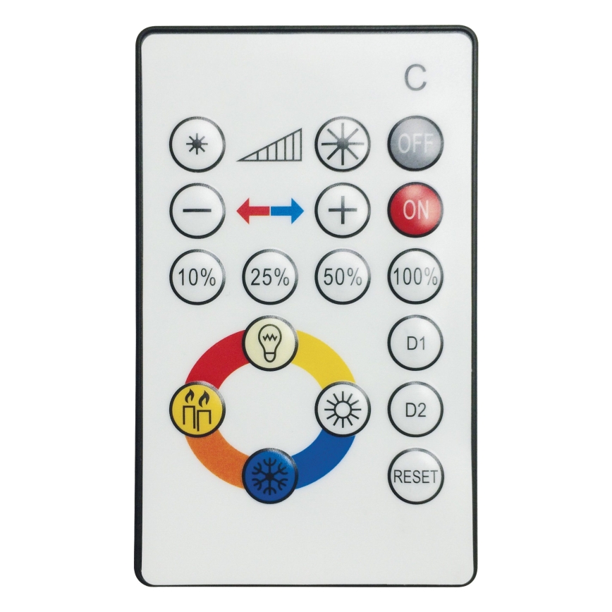 Eglo 95972 - zatemnljivo LED stropno svetilo VOLTAGO 2 LED/20W/230V + daljinski upravljalnik