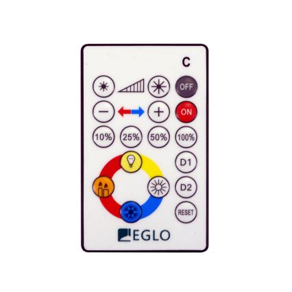 Eglo 95974 - LED zatemnljivo stropno svetilo VOLTAGO 2 LED/14W/230V + daljinski upravljalnik