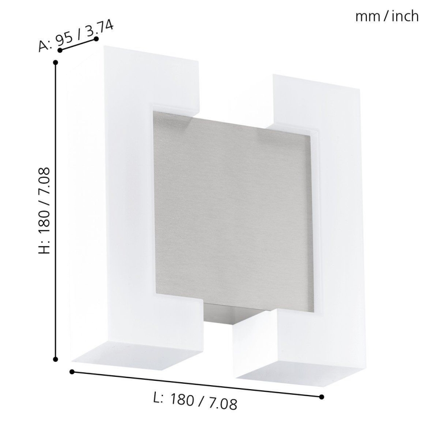 Eglo - LED Zunanja stenska svetilka 2xLED/4,8W IP44