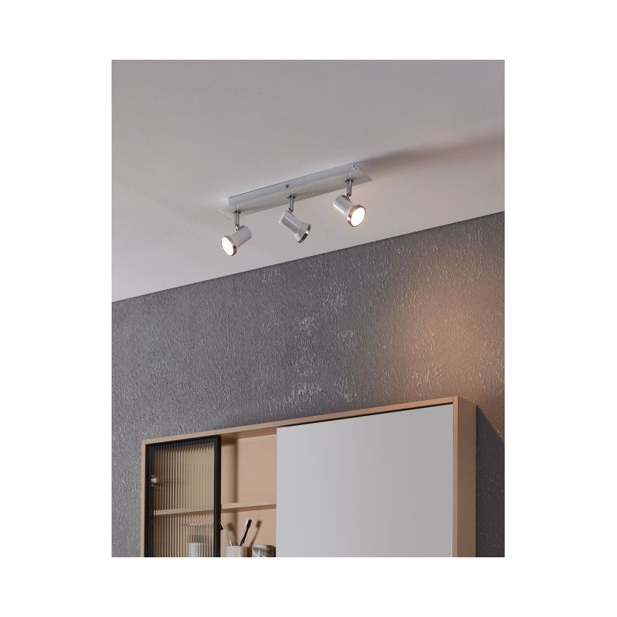 Eglo - LED Kopalniški reflektor 3xGU10-LED/3,3W/230V IP44