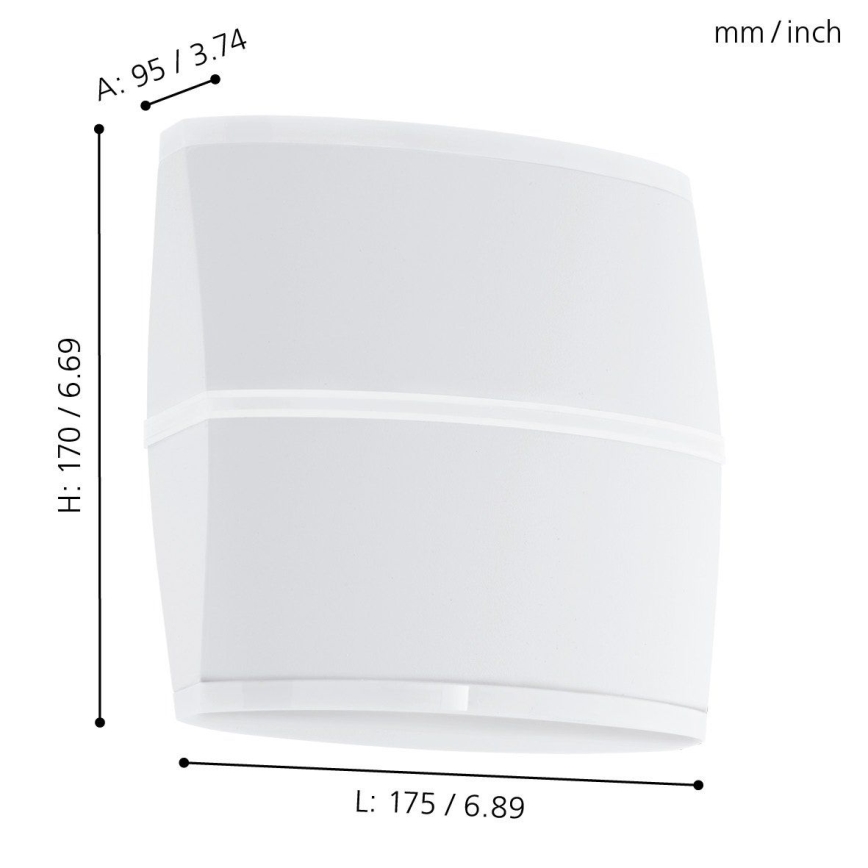 Eglo - LED Zunanja stenska svetilka 2xLED/6W IP44