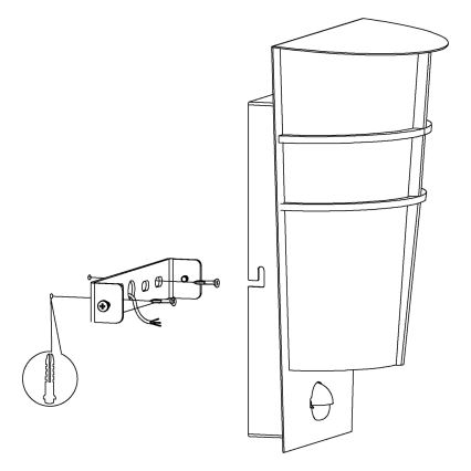 Eglo 96017 - LED zunanja stenska svetilka BREGANZO 1 s senzorjem 2xLED/2,5W IP44