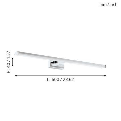 Eglo 96065 - LED Kopalniška svetilka PANDELLA 1 LED/11W/230V IP44