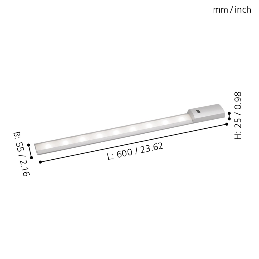 Eglo - LED podelementna senzorska svetilka LED/8,1W/230V