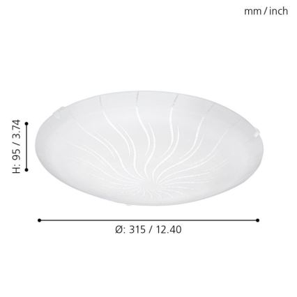 Eglo - LED stropna svetilka LED/11W/230V