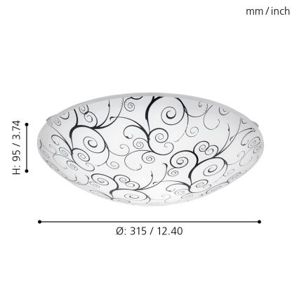 Eglo - LED stropna svetilka LED/11W/230V